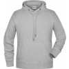 DAIBER JN 8024 / Pánska raglánová mikina s kapucňou - grey heather M