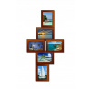 Sada 1300 čiernych snímok fotografií 10x15 s ZEG (Multiram 3D Set 6/24 Walnut Frame 13x18)