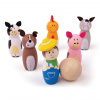 Bigjigs Toys Drevené kuželky farma Bigjigs Toys Drevené kuželky farma