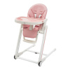 NEW BABY Jedálenská stolička Muka dusty pink 73x54x100 ružová