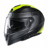 Čeľusťová prilba HJC I90 DAVAN BLACK / FLO YELLOW (XL) (Čeľusťová prilba HJC I90 DAVAN BLACK / FLO YELLOW (XL))