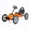 BABY MIX Detská šliapacia motokára Go-kart Buggy oranžová 113x62x64 oranžová