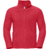 Russell Athletic Mikina 870M na zip, fleecová COT10870M24800-classic red Červená XS
