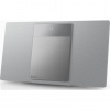 Panasonic SC-HC412 kompaktný mikro Hi-Fi systém s Space Tune (CD, Bluetooth, FM, DAB+, AUX, USB, AUX-IN Auto Play, 8cm reproduktory), strieborný