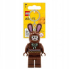 Prívesok na kľúče LEGO® LGL KE180H Iconic Čokoládový Zajac svietiaca