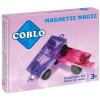 Coblo Magnetická stavebnica podvozok pre autá – 2 ks PASTEL D-COBLO2-P