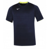 MIZUNO Core Short Sleeve Tee/Navy/Yellow Fluo/3XL