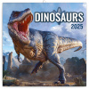 NOTIQUE Poznámkový kalendár Dinosaury 2025, 30 x 30 cm
