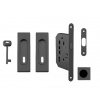 FT - Set na posuvné dvere - BB/D - HR CIM - čierna matná (FNO)