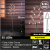 LED 3D záhradný Stromček z kovu - 52 LED LE-086