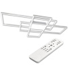 Geometrické stropné svietidlo PLAFON LED luster 130W 3000K-6500K biela + diaľkové ovládanie