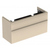 GEBERIT SMYLE SQUARE 118,4 x 47 x 61,7cm skrinka pod dvojumývadlo so zásuvkami, piesková lesklá, 500.356.JL.1