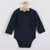 NEW BABY Dojčenské body celorozopínacie New Baby Classic II tmavo modré - 56