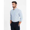 Elegantná modrá pánska košeľa V1 SHOS-0172