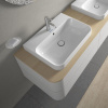 DURAVIT Happy D.2 Plus obdĺžniková umývadlová misa s otvorom, s prepadom, 600 x 460 mm, biela, 2360600000
