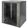 Digitus DN-19 16U-6/6-EC-SW 19 nástenná rozvodná skriňa (š x v x h) 600 x 816 x 600 mm 16 U čierna, čierna (matná), čierna (RAL 9005); DN-19 16U-6/6-EC-SW