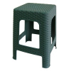 MEGA PLAST Taburet II 45 × 35,5 × 35,5 cm, polyratan, tm. zelená
