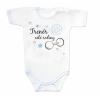 Body krátky rukáv s vtipným textom Baby Nellys, Trenér celé rodiny 62 (2-3m)