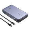 Powerbank 20000mAh Ugreen PB720, USB + 2x USB-C, 100W PD (sivá)