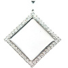 Crystal-ZONE Prívesok crystalROCKS STRASS štvorec 20mm ródium