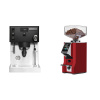 Rancilio Silvia PRO X, black + Eureka Mignon Specialita Smart, CR ferrari red