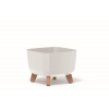 PROSPERPLAST Kvetináč GRACIA SQUARE 24cm biely