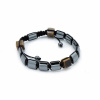 Shamballa náramek Hematit, tygří oko