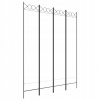 Paraván 4-dielny, biely, 160x200 cm, látkový