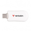 Verbatim USB flash disk, USB C, 256GB, Plectra, bílý, 30230, USB C