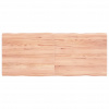 vidaXL Stolová doska svetlohnedá 120x50x(2-4)cm ošetrený masív hrany - Hnedá - 30804-171961