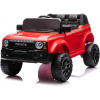 Beneo Elektrické autíčko Toyota Landcruiser 12V červené Koženkové sedadlo 2,4 GHz diaľkové ovládanie USB / AUX Vstup Odpruženie 12V batéria Mäkké EVA kolesá 2 X 35W MOTOR ORIGINAL licencia