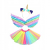 Kostým pre dievča - Kostým maskovanie dúhová jednorožec sukňa (Jednorožecový dúhový outfit Tulle Wings Mashinise)