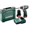 Metabo PowerMaxx BS Basic 12V 2x2Ah Nabíjací kufor akumulátorový vŕtací skrutkovač