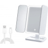 Verk 27029 LED kozmetické zrkadlo, 3x zväčšenie, biele