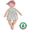 Bonikka Organic látková bábika - Kaia modré šaty