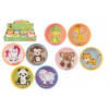 Teddies Hlavolam s guličkami plast zvieratká 5,5cm 8 druhov 24ks v boxe