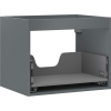 Mexen Box-A skrinka pod umývadlo 60 cm, 1 zásuvka, grafit mat - 91AX0-0600-470-1-66