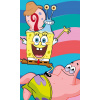 Carbotex Bavlnený uterák 30 x 50 cm Sponge Bob s Patrickom a Garym