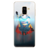 Silikonové pouzdro iSaprio - Samsung Galaxy A8 2018 - Mimons Superman 02 (Odolný silikonový kryt, obal, pouzdro iSaprio - Samsung Galaxy A8 2018 - Mimons Superman 02 - skvělá ochrana a pružnost, stylo