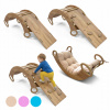 Hojdačka 3v1 pre deti, šmykľavka, lezecká stena, Wood Style