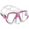 Maska Mares X-Vision MID 2.0 transparent/růžová