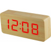 Digitálny LED budík MPM s dátumom a teplomerom C02.3565.51 RED,