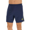 Pánske šortky Lotto Superrapida V Short - dark denim/acid yellow - Modrý (S)