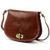 Dámska kožená kabelka Florence ART. 873 Hnedá crossbody kabelka z prírodnej kože