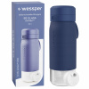 Filtračná fľaša Wessper B2 Glass Actitex 0,5 l modrá