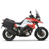SHAD Kompletná sada bočných čiernych hliníkových kufrov SHAD TERRA BLACK, 36L/36/ bočné kufre, vrátane montážnej sady SHAD SUZUKI DL 1000 V-Strom/ DL 1050 V-Strom