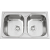 Sinks OKIO 800 DUO V 0,6 mm leštený RDOKL80050026V