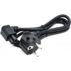Kabel C-TECH síťový 1,8m VDE 220/230V napájecí notebook 3pin Schuko, lomený CB-PWRC5-20A