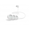 CONNECT IT prodlužovací kabel 230 V, 3 zásuvky, 1,5 m, bez vypínače (bílý) CI-1319