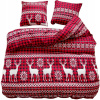 Posteľná Bielizeň VIANOČNÁ Sweet Home prikrývka 200x220cm vankúš 70x80cm 3-DIELNA